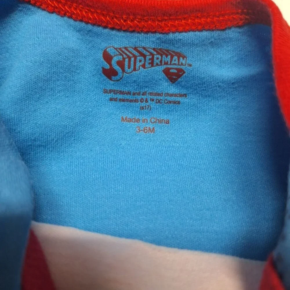 Superman Baby One Piece Infant 3 6‎ Months Costume NICU Hero DC Comics Mighty